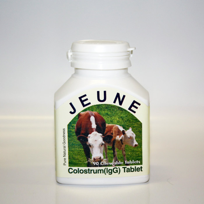 Jeune Colostrum Milk Tablets IgG 30mg 90..