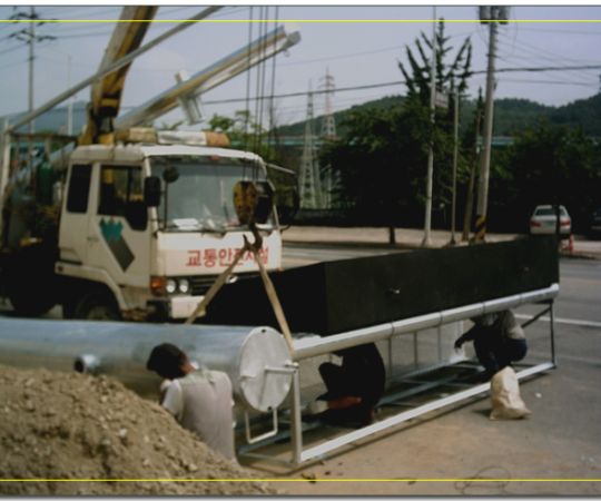 주차단속전광판 작업사진1 