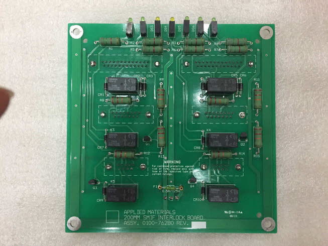 AMAT P/N :  0100-76280 , 200MM SMIF INTERLOCK BOARD  , OEM