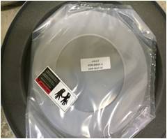 AMAT P/N : 0200-00043  , QUARTZ COVER 6" POLY .40