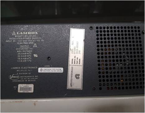 AMAT Part No : 0010-00563 , 2V Power Supply (LAMBDA)
