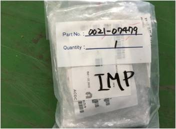 AMAT Part No : 0021-07479 , BAR,RF CONNECTOR FT1, REV5.0 VECTRA IMP 