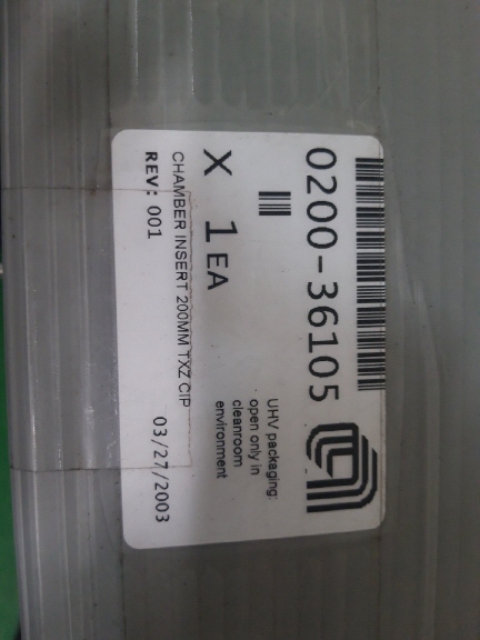 AMAT Part No : 0200-36105 , CHAMBER INSE..